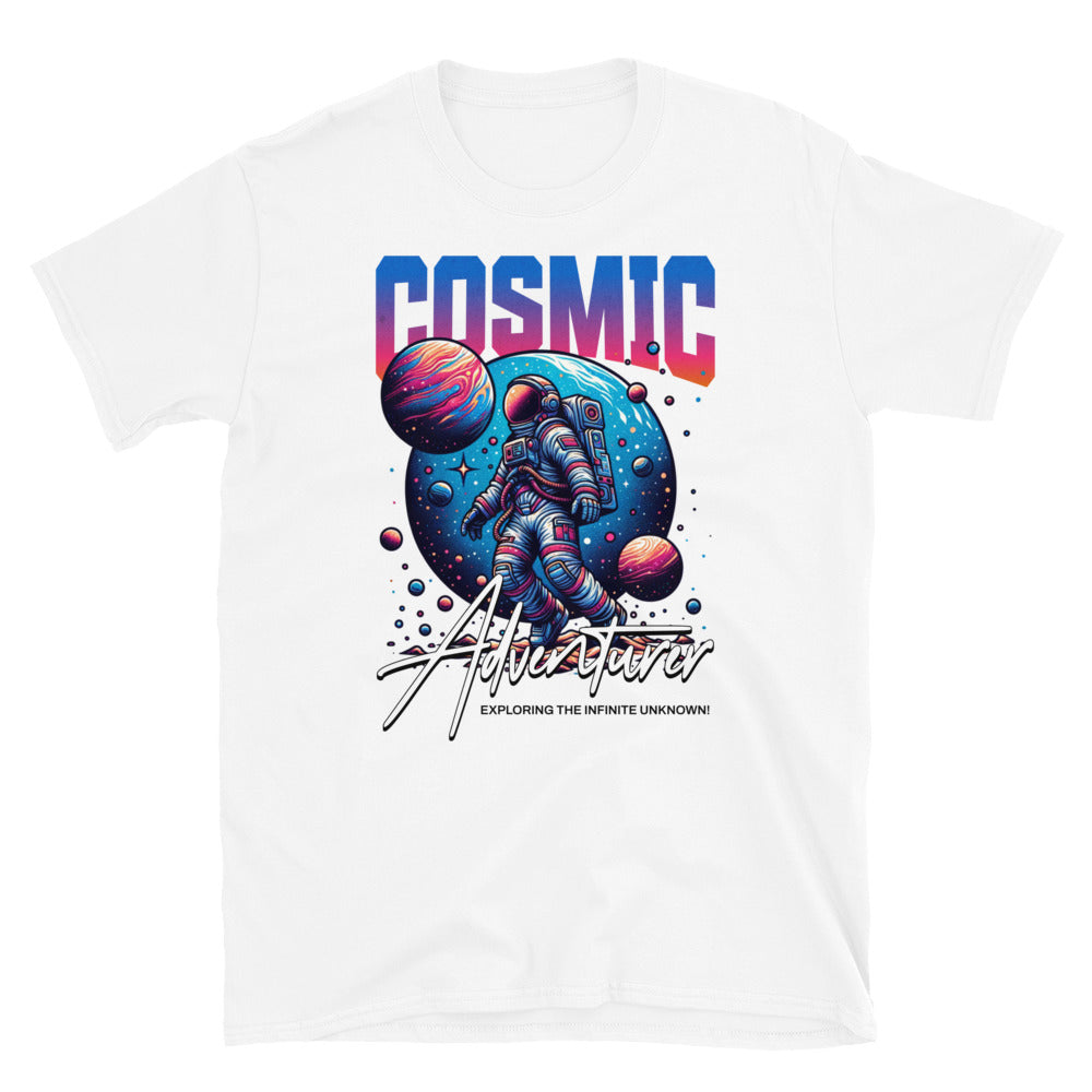 Cosmic Adventurer TShirt - White Color - https://ascensionemporium.net